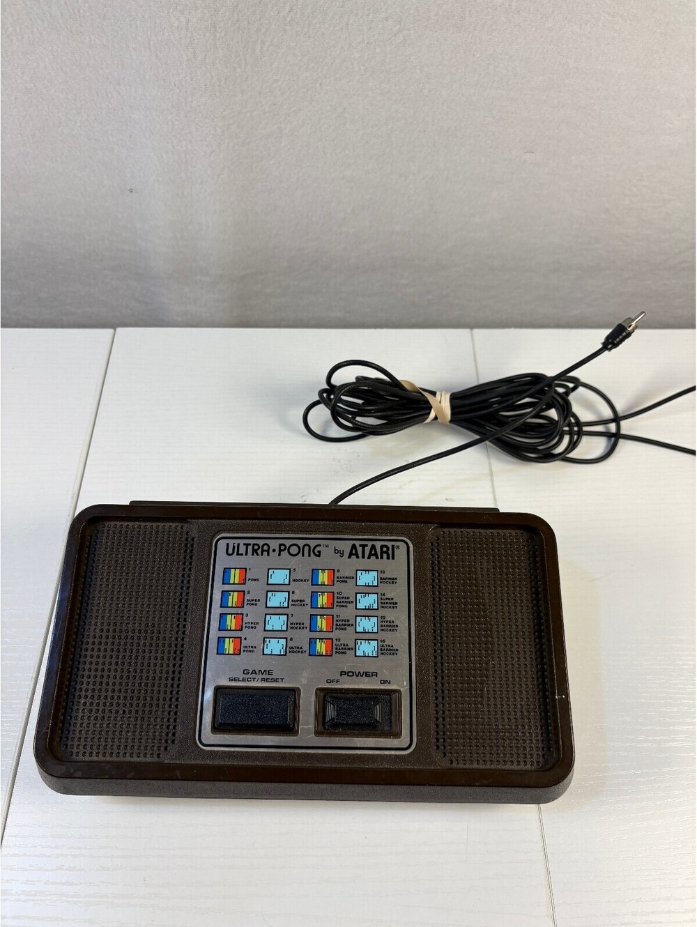 Vintage Atari Ultra-Pong Classic Electronic Game Console Tested - No Paddles